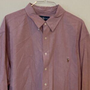 Like new Ralph Lauren 4XB button down long sleeve shirt